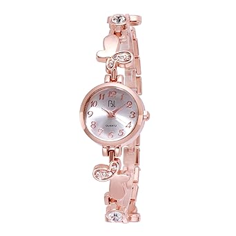 Butterflies Rose Gold Wrist Watch for Women & Girls