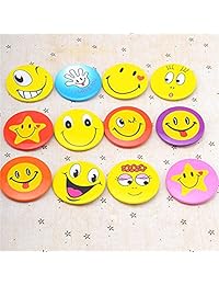 beautymood Mini metal Smiley Cara Sonriente botón pines , 1.2 inch Tamaño   60 Pack