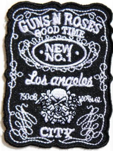 2.25" x 3"GUNS N ROSES GOOD TIME LOS ANGELES CITY Heavy Metal Rockabilly Rock Punk Music Band Logo jacket T-shirt Patch music patch by Tourlesjours