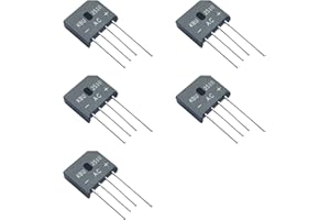 Bridgold 5pcs KBU2510 2510 Bridge Rectifier Diode 25A 1000V Silicon Bridge Rectifiers，4Pins.