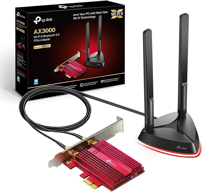 TP-Link Archer TX3000E AX3000 WiFi 6 PCIe Adapter with Two Antennas