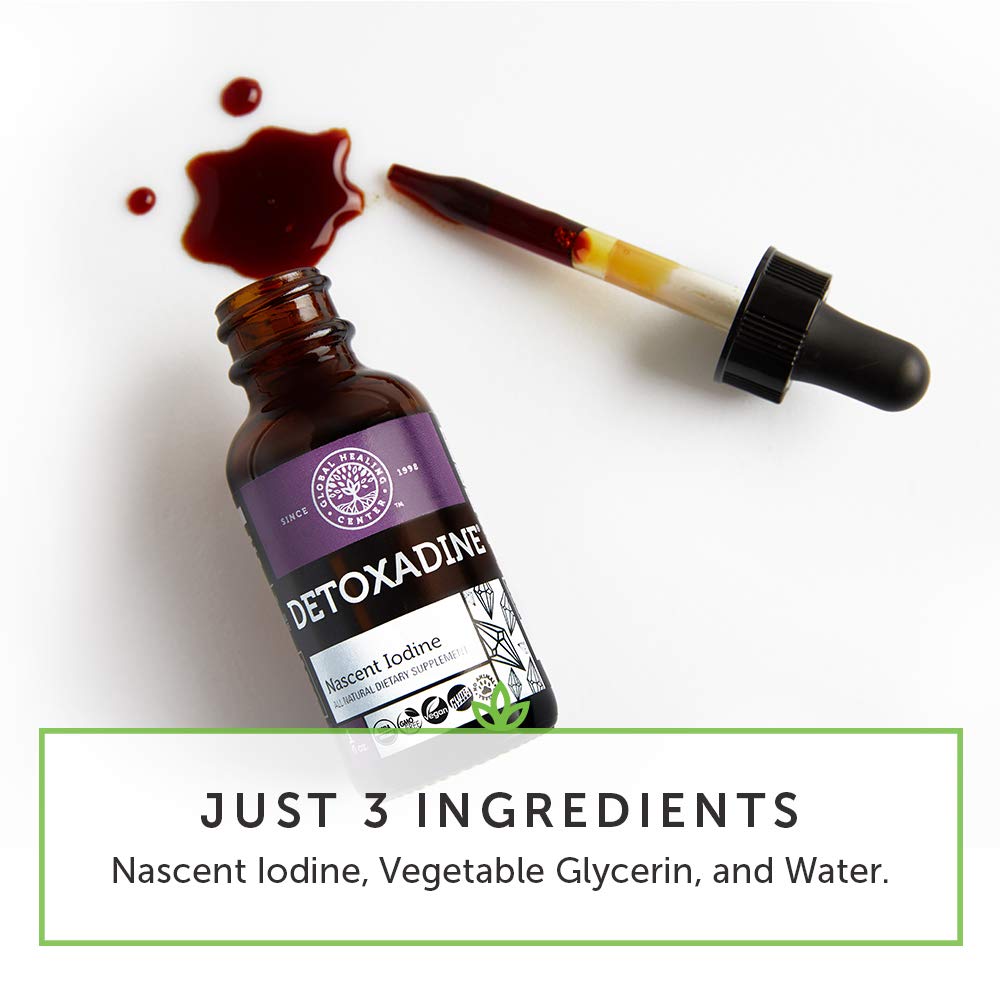 Global Healing Center Detoxadine, Organic Nascent Liquid Iodine