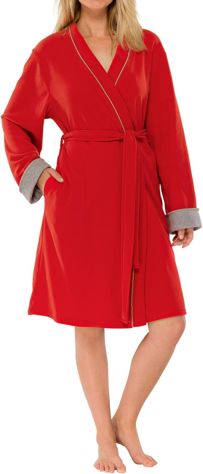 bademantel damen lang schiesser