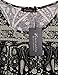 Vinmatto Women's Scoop Neck Pleated Blouse Top Tunic Shirt(XXL,Multi Black)