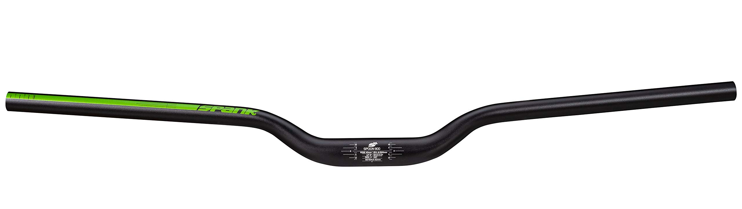 Spank Spoon 800 Rise 40mm Adult Unisex Hanger, Black/Green, 800mm