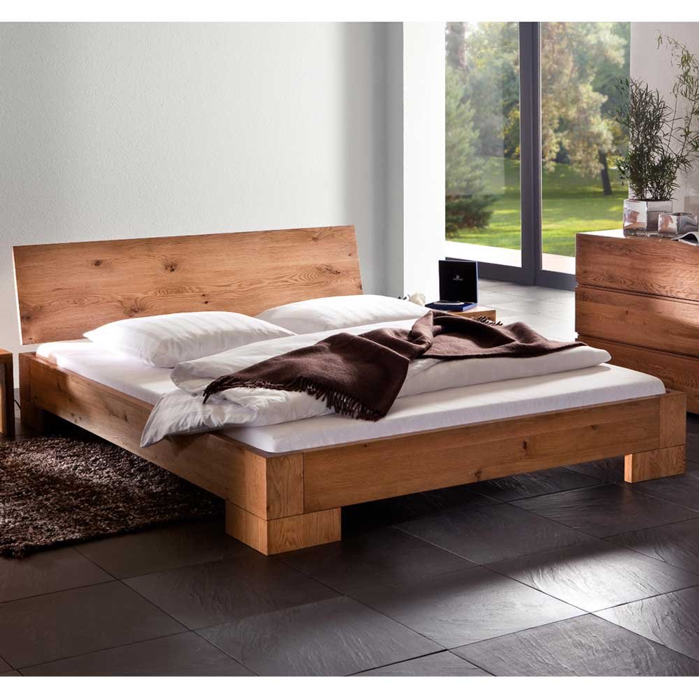 Massivholzbett Bett modern Eiche natur geölt NALA Ausführung 7 Pharao24