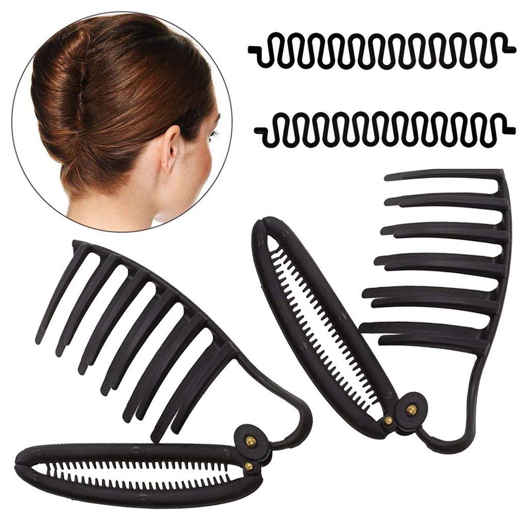 Wjood 2 Pcs Styling Volume Insets Hair Clip Boost Comb French Twist Maker Fast Volume Twist