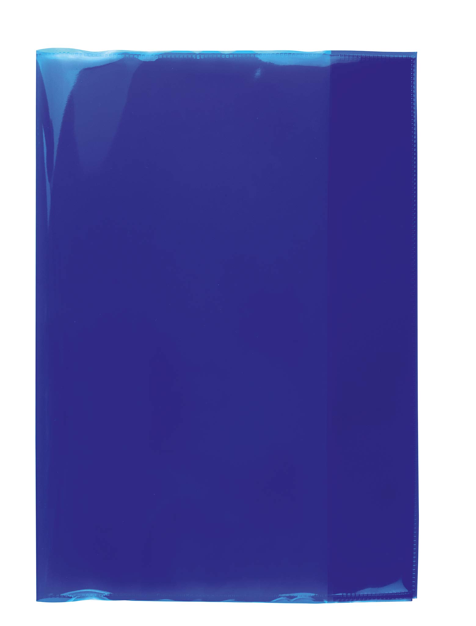 HERMA 19600 Notebook Covers A4 Transparent Blue, Pack of 10, Book Covers Made of Durable, Wipe-Clean and Extra Thick Polypropylene Film, Transparent Notebook Cover Set for School Notebooks, Coloured โ image 1