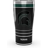 Tervis Traveler Michigan State Spartans - Night Game Triple Insulated Tumbler Travel Cup Keeps Drinks Cold & Hot, 20oz, Stainless Steel