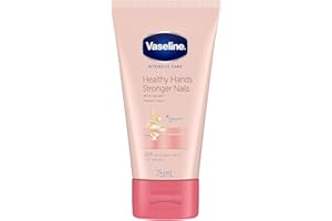 Vaseline Hand Cream for Very Dry Hands, Intensive Care Healthy Hands Stronger Nails Cream 75 ml
