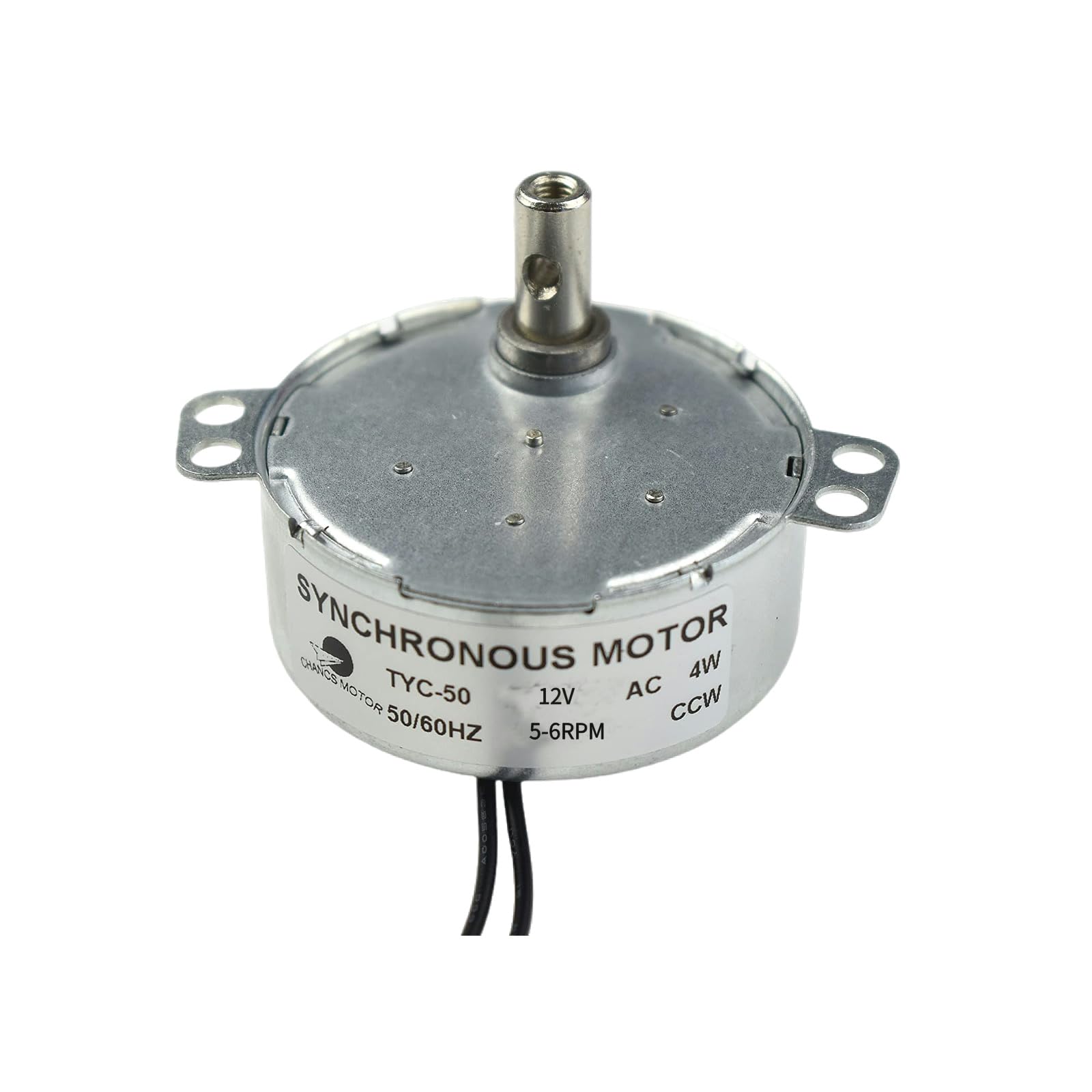 CHANCS TYC-50 Synchronous Gear Motor 12V AC 5-6RPM CCW Torque 4.8kgf.cm 4W for Microwave Oven Torque