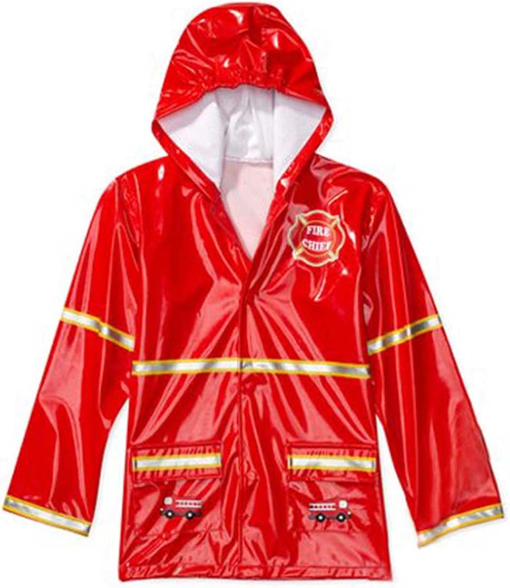 Amazon.com: Little Boy's Red Fireman Rain Coat - Size 2T: Clothing