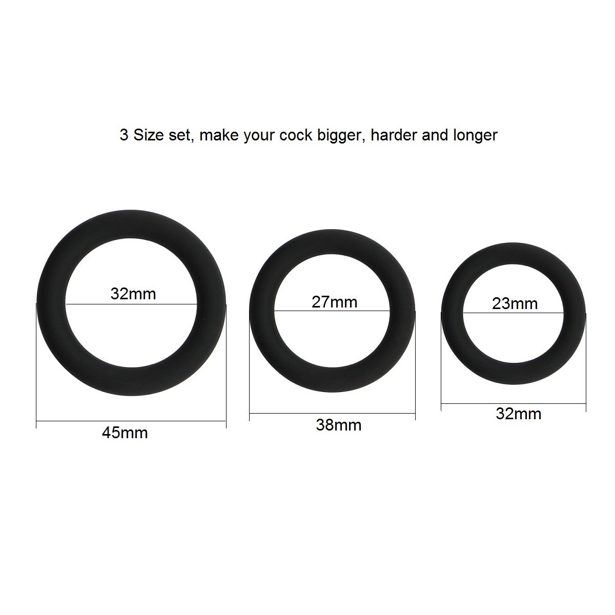 James Love Penisringe PREMIUM Medizinisches Silikon Cockring & Hodenringe für harte und lange Erektion, Sexspielzeug für Männer zur Potenzsteigerung