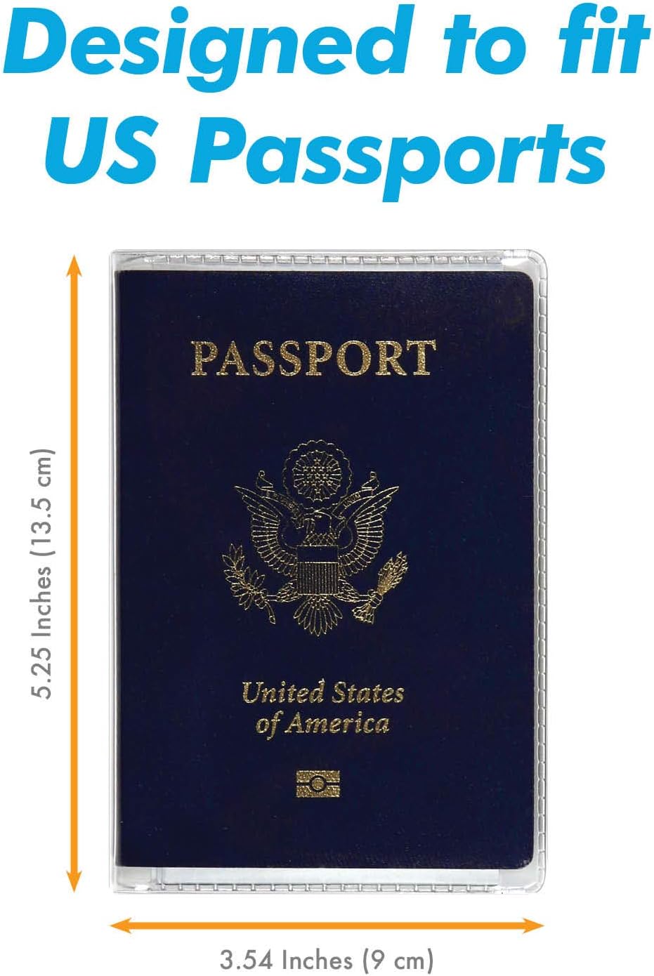 Clear Passport Cover Plastic Passport Protector Vinyl ID Card Protector