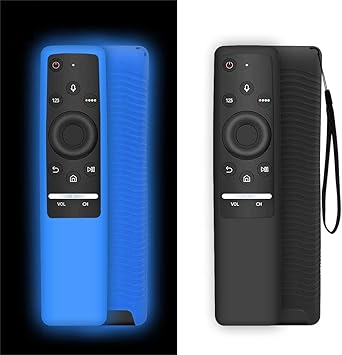 NANTING 2 PCS Funda protectora para control remoto de Smart TV serie Samsung BN59, Ligero,adecuado para fundas de silicona para niños,correa ...