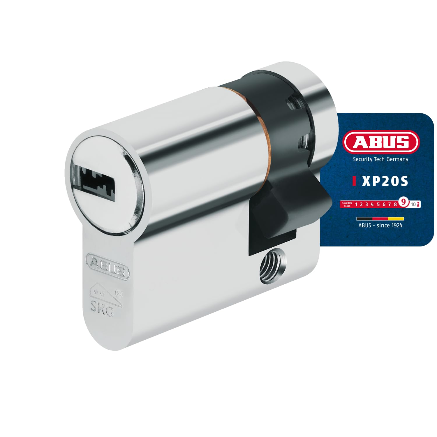 ABUS Profile Cylinder XP20SN 30/100 + 3 Keys Security Card 73715 – Pack of 1