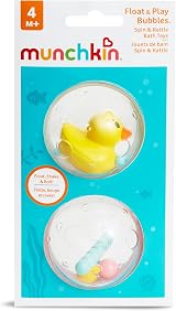 Munchkin Float and Play Bubbles 2 Pack Bath Toy 3m+ Baby Essentials view 3