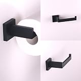 Porte-rouleau Papier WC En Acier Inox 304 - Finition Bronze Huilé Noir, Design Moderne Et Installation Murale Facile
