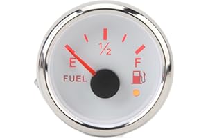 EVGATSAUTO Electric Fuel Level Gauge, DC9‑32V 52MM Marine Fuel Gauge 240‑33 Ohm Universal Digital Fuel Meter for Yachts Fishi