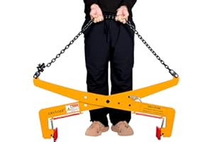 GRYVOZE 2646 lbs Granite Slab Lifting Clamp, Adjustable Range: 17"-43", Heavy Duty Stone Scissor Lifter Clamp for Carrying and Vertical Transport of Marble, Concrete Blocks, Slate Sheets, Curb Stones