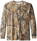 Carhartt Men's Big & Tall Long Sleeve T-Shirt,Realtree Xtra,X-Large Tall