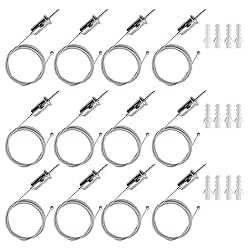 12 Sets Hexagon Garage Lights Suspension Cables Kit