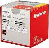 fischer SX Plus Expansion Wall Plug 12mm x 60mm Pack 25 view 3