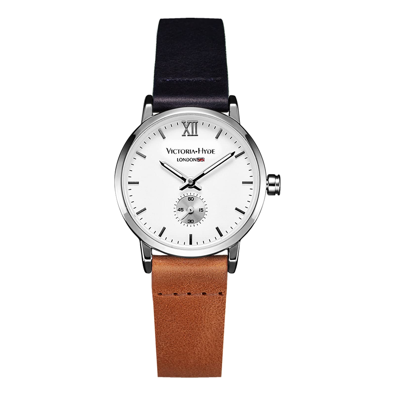 VICTORIA HYDE Retro Elegant Small Dial Quartz Watches for Women Replaceable Genuine Leather Strap Mother's Day Gifts