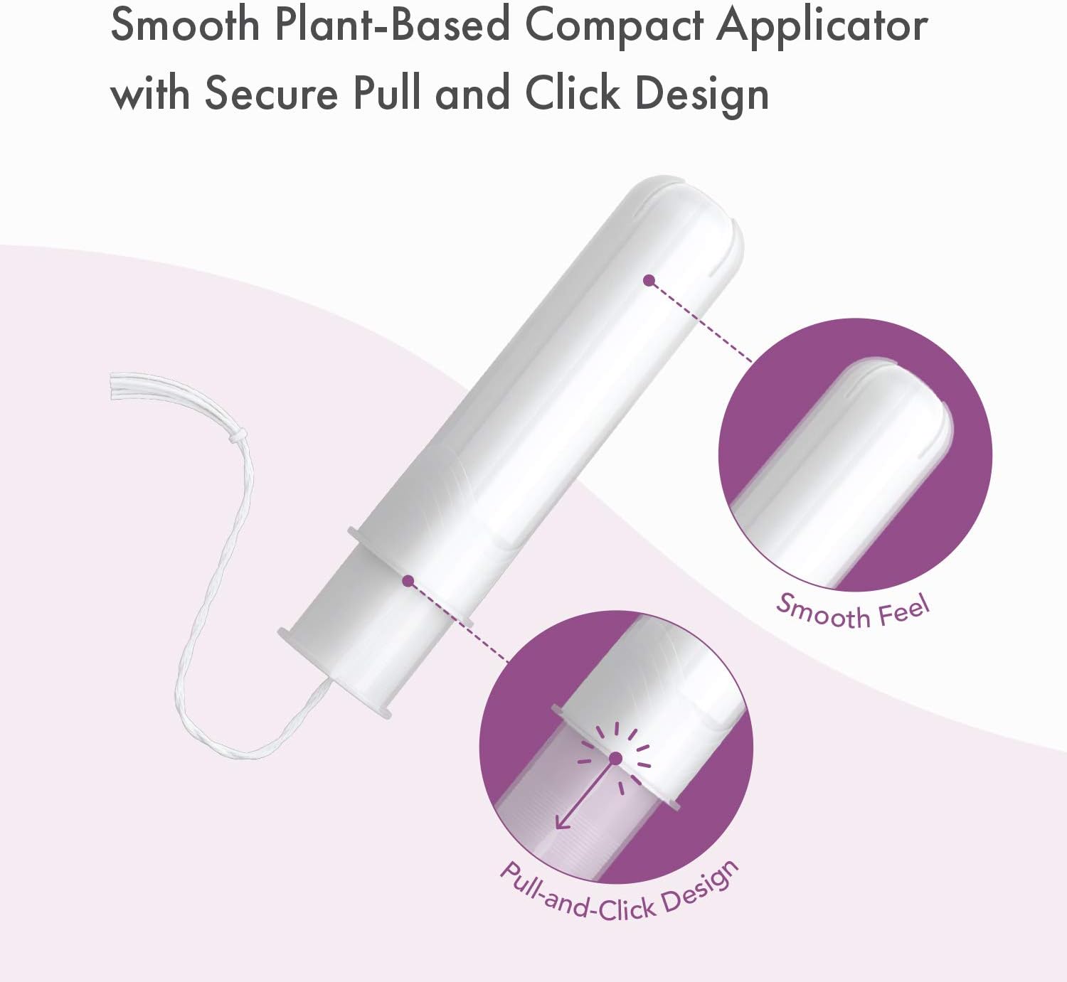 Rael Organic Cotton Compact Tampons - Regular & Super Size, Plant Based Applicator, Chlorine Free, Compact Applicator with Leak Locker Technology (36 Count): Health & Personal Care