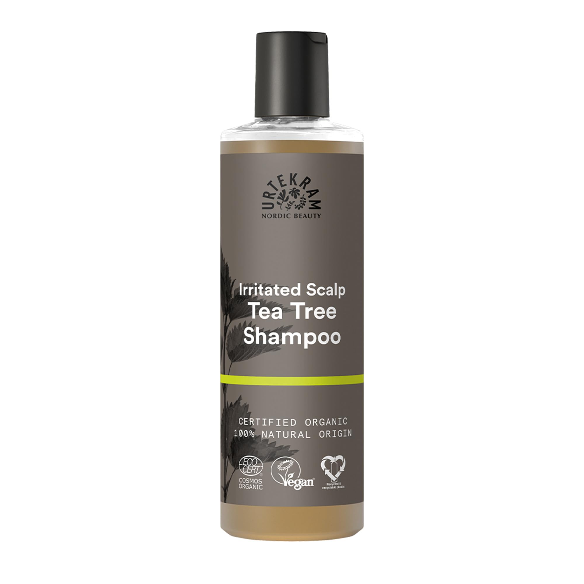 Urtekram Shampoo, Irritated Scalp, Vegan, Organic, Natural Origin, Tea Tree, 250 ml