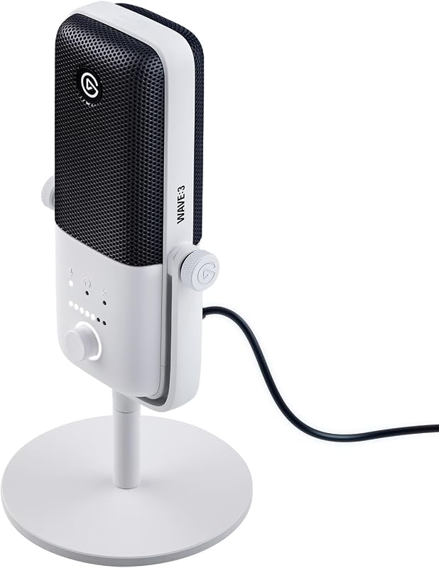 Wave:3 White, micrófono Condensador USB