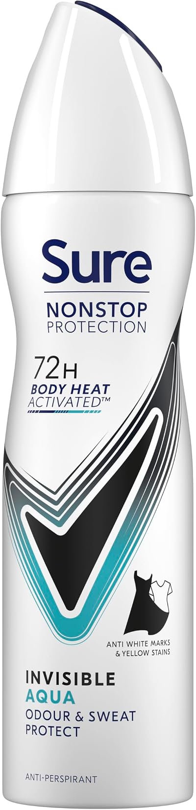 Sure Invisible Aqua Anti-Perspirant Deodorant Aerosol 150 ml