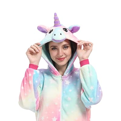 Onesie Vestito Unicorno Adulto Adulto Unicorno Animale Onesie