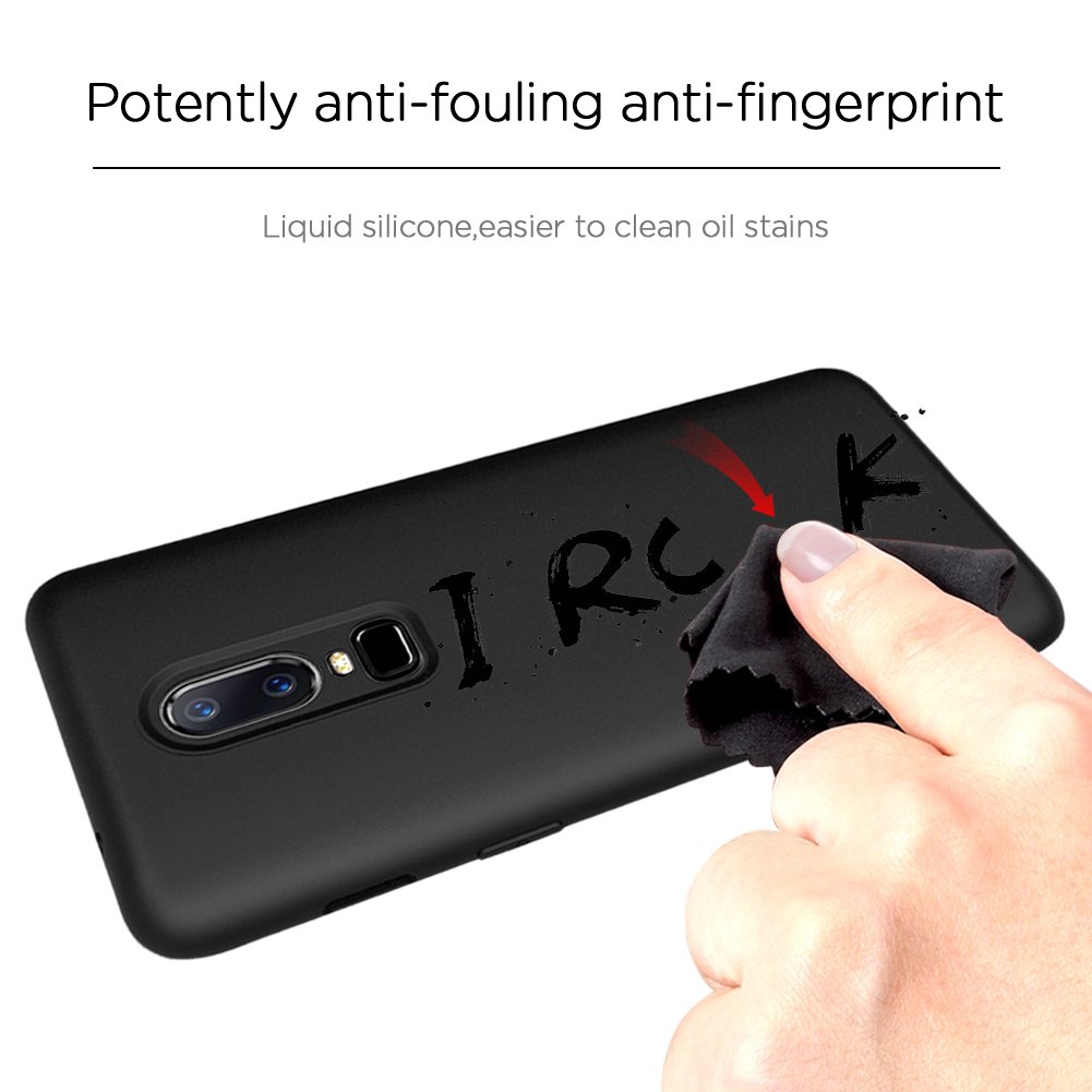 AROC OnePlus 6 Case Shockproof, TPU Gel Phone Cover Case Soft Back Bumper Protector Protective Case [Ultra-Thin] [Anti-Drop] [Anti-Scratch]