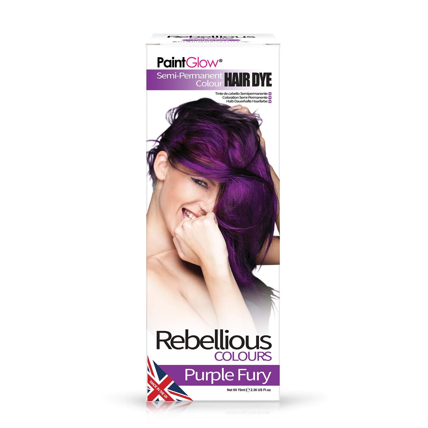 Buy Purple Fury Paintglow Semi Permanent Hair Dye Purple Fury