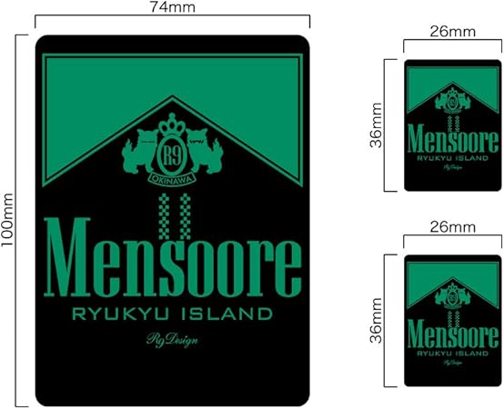 Amazon Co Jp メンソーレ琉球 Alohaisai 沖縄ステッカー 沖縄シール 琉球 沖縄 観光 物産 おみやげ 車 バイク