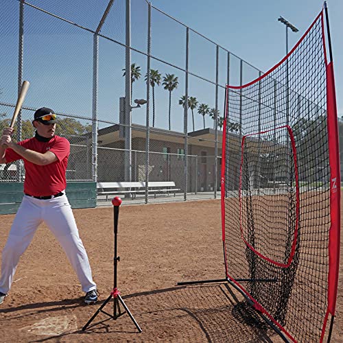 ZELUS 7x7ft Baseball Softball Practice Net Portable Baseball Net with
