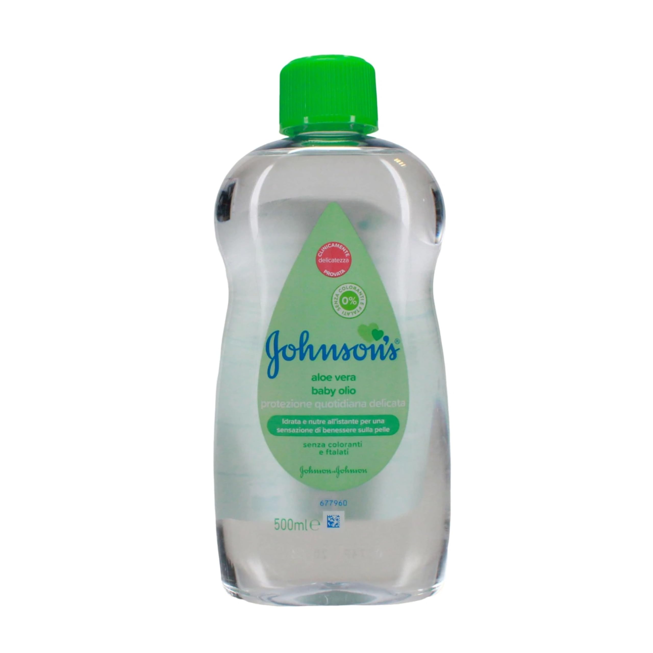 4 x Johnsons's Baby Oil Aloe Vera 500 ml
