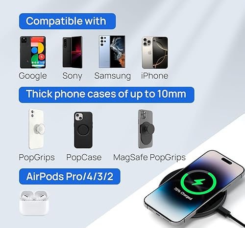 Phone Case Wireless Charging With Case And Popsocket Wireless