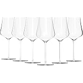 Gabriel-Glas Crystal Wine Glasses, Set of 6 with Gift Box - Premium, Universal Wine Glass for Red and White Wine - Dishwasher Safe, Lead-Free, 16 oz
