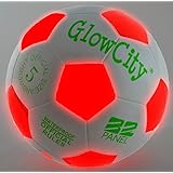 Light Up LED Soccer Ball - Uses 2 Hi-Bright LED Lights, Size 5