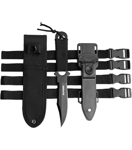 Porte-couteau De Plongée En Néoprène - Étau De Cuisse Réglable Avec 2 Poches Pour Sports Nautiques Et Randonnée