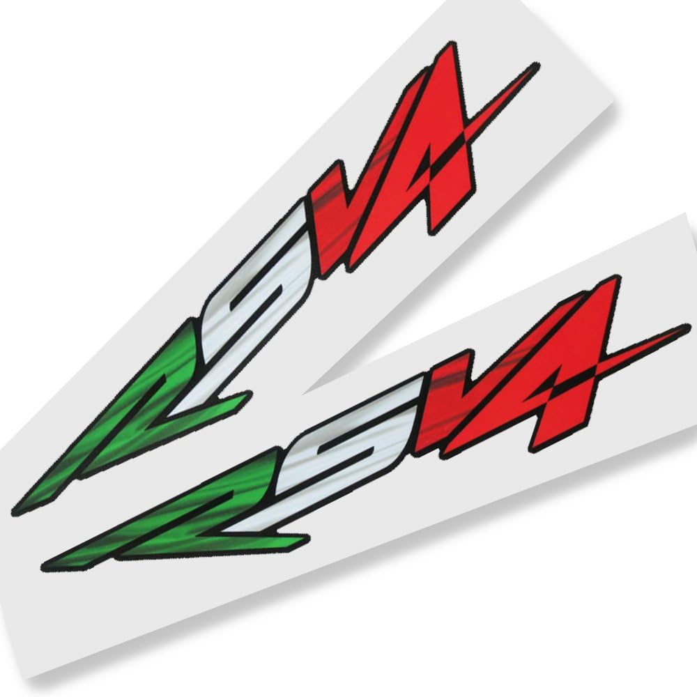 Aprilia RSV4 Italian flag colour graphics stickers decals small x 2