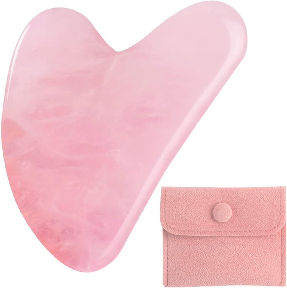 Lamkrtlp Gua Sha Tool for Face, Neck & Body - Pink Jawline Sculpting