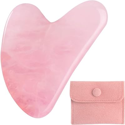 Lamkrtlp Gua Sha Tool for Face, Neck & Body - Pink Jawline Sculpting