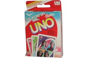 MATTEL GAMES CALIFORNIA GIRL BARBIE UNO Card Game