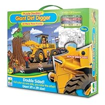 The Learning Journey Puzzle Doubles! Giant Dirt Digger Floor Puzzle