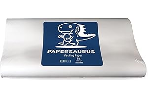 Papersaurus Newsprint Packing Paper - Packing Paper Sheets for Moving and Shipping - 160 Newsprint Paper Sheets - 5 lbs, 17” x 27”