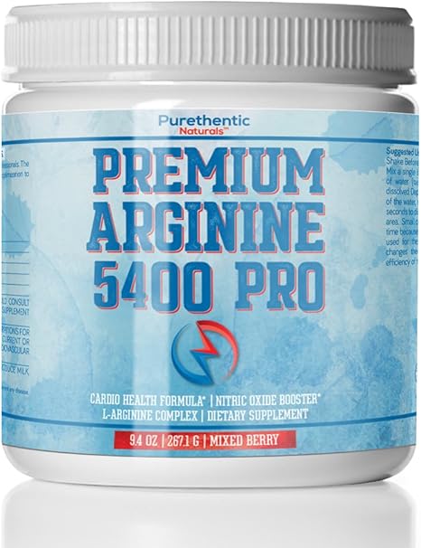 Amazon Com L Arginine Powder 5400mg Nitric Oxide Powder