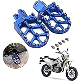 AnXin Dirt Bike Foot Pegs CNC Footpegs Footrest Foot Pedals Rests for DRZ400 2000-2004 DRZ400E 2000-2007 DRZ400S 2000-2024 DRZ400SM 2005-2024 RM250 1989-2006 RM250Z 2001-2006 RMX250 1989-1996 Blue